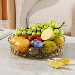 360° Rotatable Kitchen and Bathroom Storage Organizer, Bathroom Counter Organizer, Plastic Tray for Kitchen Supplies, Spices, Fruits, Cosmetics, Durable Design, Rotating Spice Rack, Bathroom Organizing Accessories