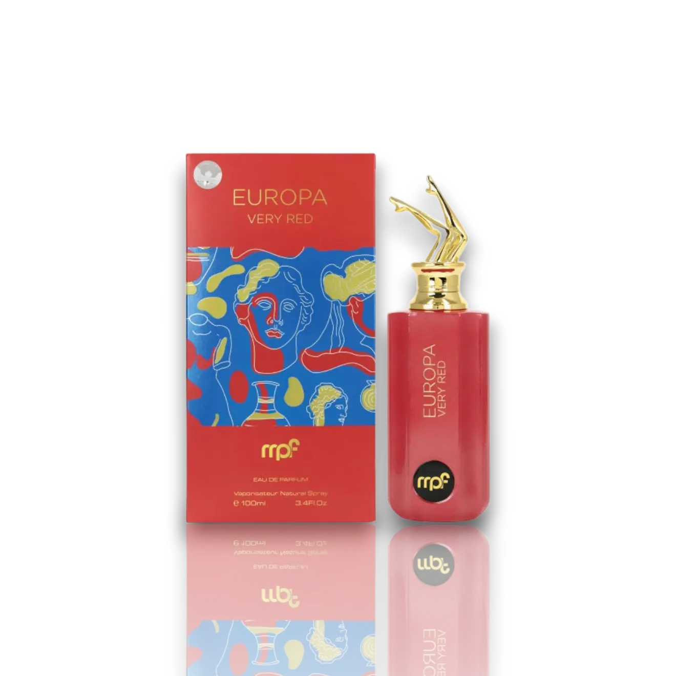 MPF | Europa | Very Red | Unisex Fragrance | 100 ML 3.4 OZ | Eau De Parfum | Sweet Almond - Bergamot & Lychee