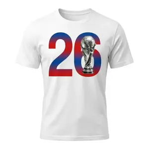 🏆[Graphic Tee]World Cup 2026 Gradient 26 Trophy Graphic T-Shirt – Men's & Women's Soccer Fan Tee, Football World Cup Shirt, Futbol Graphic Tee, Sports Fan Apparel, Athletic Casual Shirt, World Cup Gift for Players & Fans