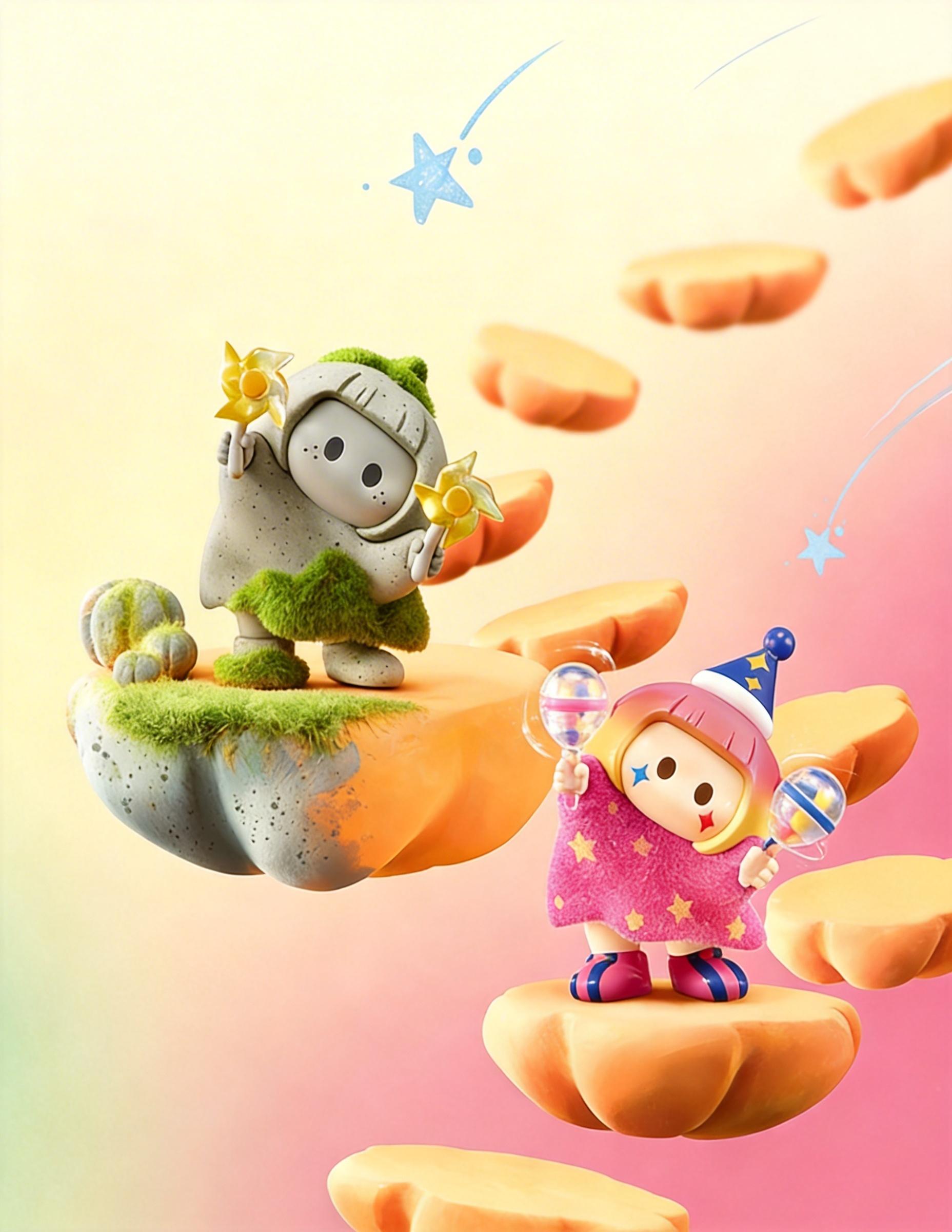 MINISO YOYO Cute Tilting Series Icon Box Blind Box Figurine “Rururu Sauce” Trendy Collectible Figurine Ornament Birthday Gift