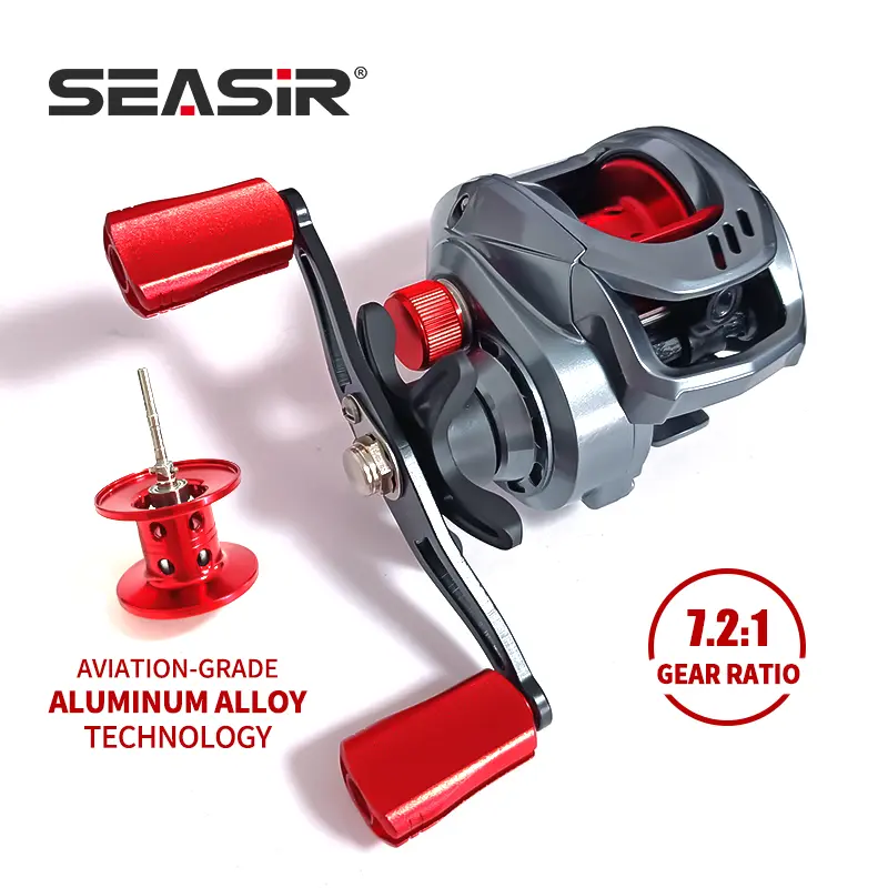 SEASIR Baitcasting Fishing Reel MX500 High Quality Economic Aluminum Spool Spinning Reel Fishing Tackle fishing rod reels baitcastreel