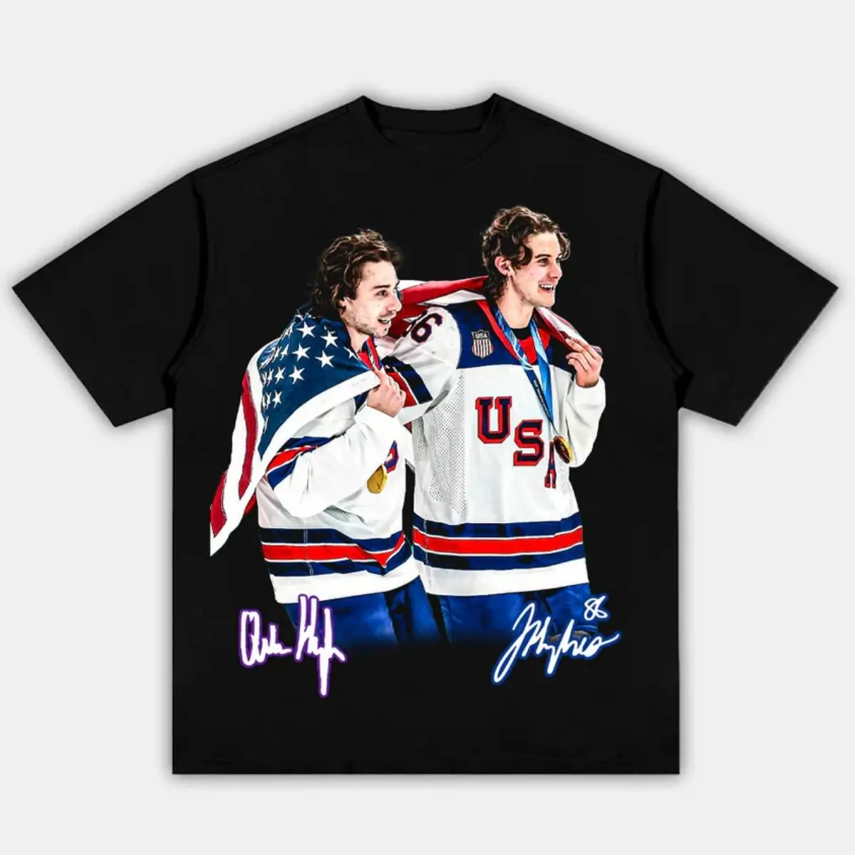 HUGHES 'BROTHERHOOD' Olympic Ice Hockey Adult and Youth T-Shirt Sweatshirt, Jack Hughes shirt