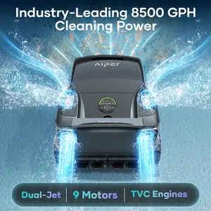 Aiper Scuba X1 Pro Max Robotic Pool Cleaner,360° Mapping,All-in-One Robot for All Inground Pools,8500 GPH Power,Clean Up to 3230 sq.ft