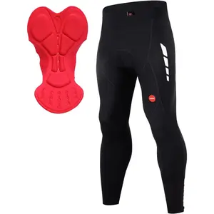 Men's Bike Pants Long 4D Padded Cycling Tights Leggings Outdoor Riding Bicycle