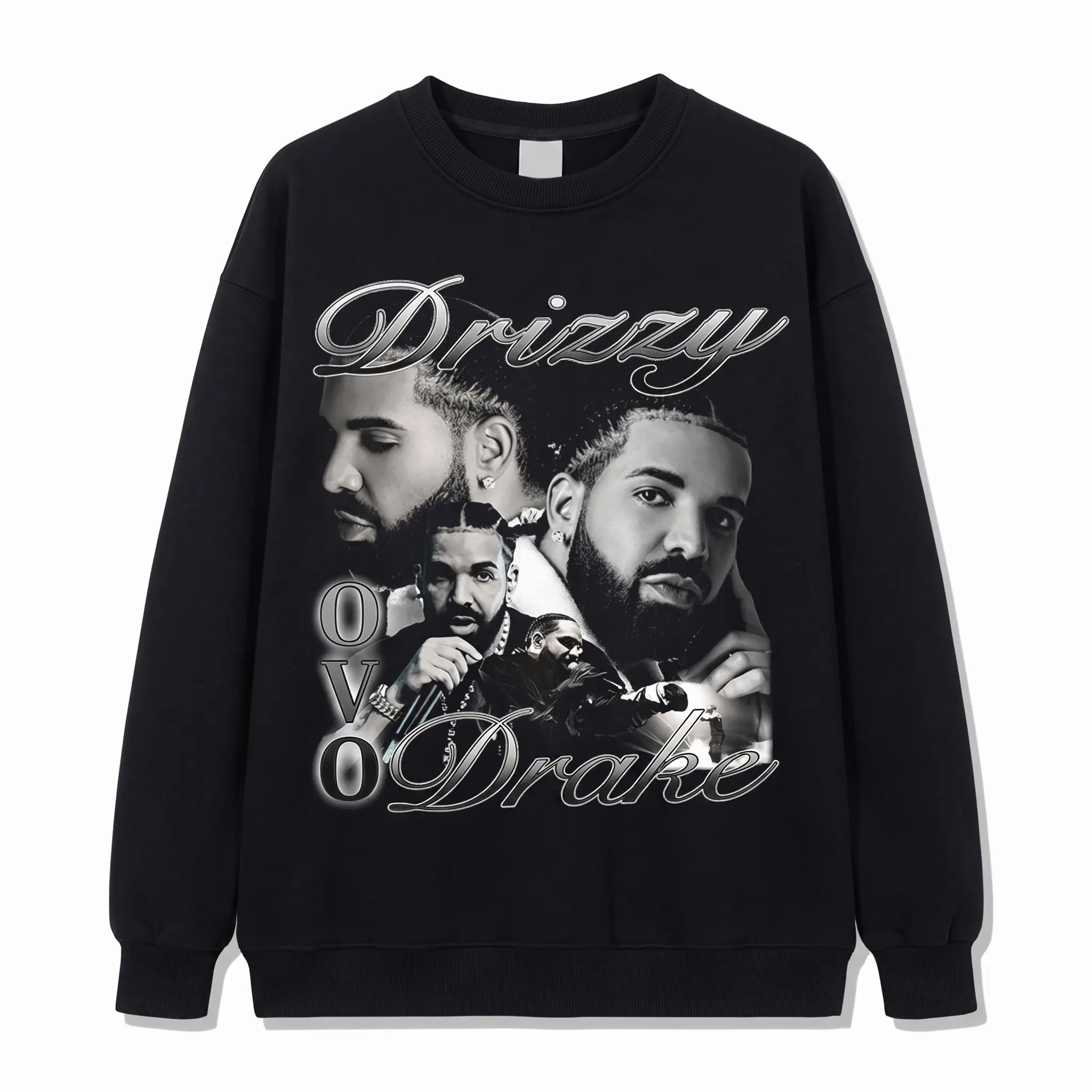 Drake Graphic Sweatshirt, Hoodie And T-Shirt, OVO Rapper Portrait Shirt, Hip Hop Music Fan Apparel, Gift For Adults