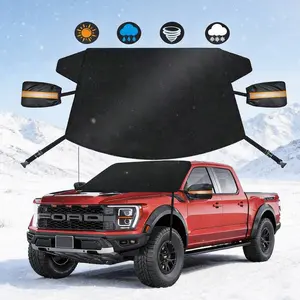 Windshield Cover for Ice and Snow – Universal Fit for Cars, SUVs, and Trucks, Heavy-Duty 600D Oxford Fabric Frost Protector for Ice and Sleet, Includes Anti-Theft Straps