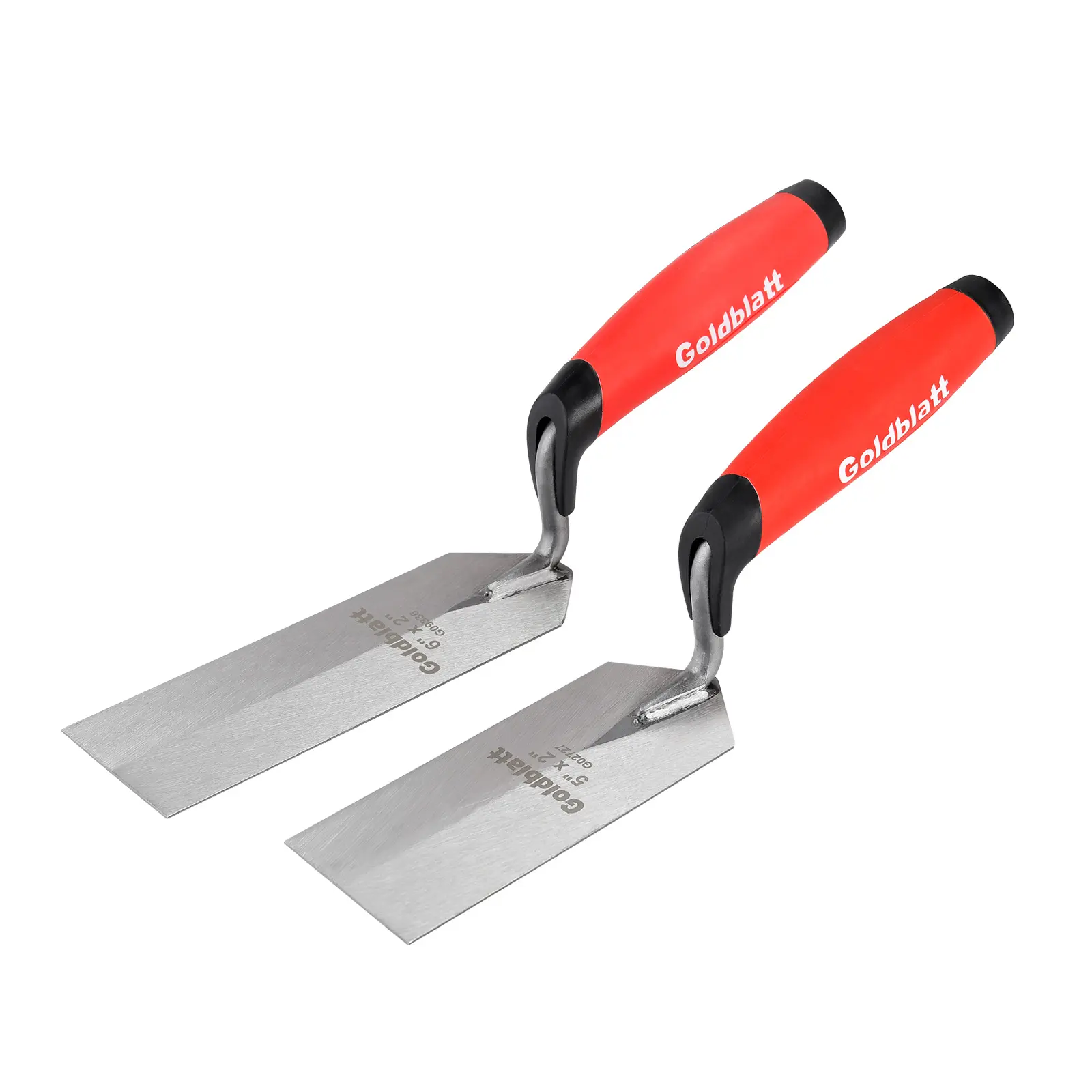 #backtoschool Goldblatt Industries Margin Trowel set, 6"X2" & 5"X2", Professional Masonry Flooring Tool for Concrete, Cement, Tile