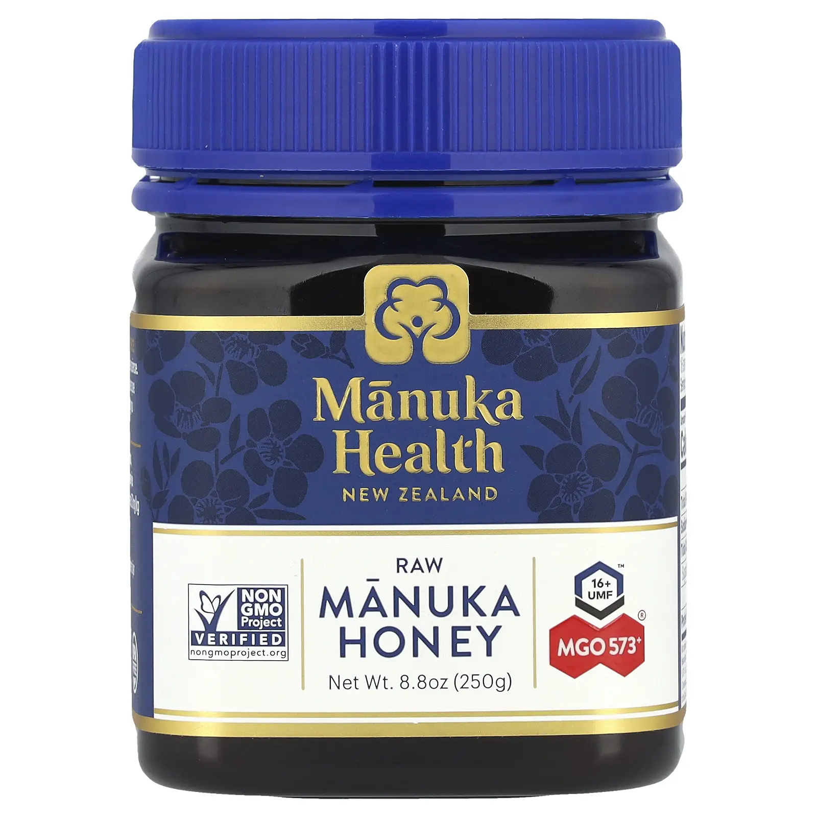 Manuka Health Raw Manuka Honey, UMF 16+™, MGO 573+, 8.8 oz (250 g) Manuka Health Raw Manuka Honey, UMF 16+™, MGO 573+, 8.8 oz (250 g)