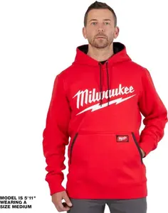 Milwaukee 352R FREEFLEX™ Red Pullover Hoodie - Logo
