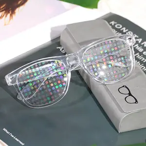 Rainbow Diffraction Glasses for Concerts Music Festivals Rave Party EDM Glasses LED Light Shows Cool Party Favors Gifts Multicolor Lens Glasses