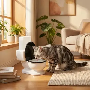 Automatic Pet Water Dispenser Bowl, Large Capacity 600ML Bottle, Ideal for Cats & Dogs, Easy Fill Design, Durable Material