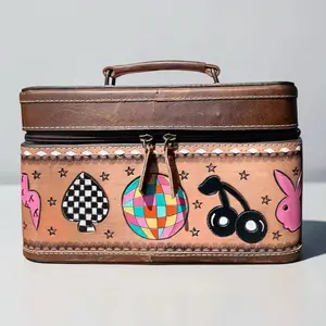 Western Tooled Leather Jewelry Box