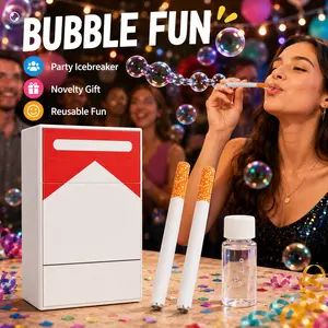 Funny Bubbles Blower with Empty Bottle, Bubbles Blower Relax Funny Mini Stress Relief Reliever & Recyclable, Novelty Style Relaxation Perfect for Parties, Gags, and Lighthearted Entertainment as Birthday or Party Gift Ideas