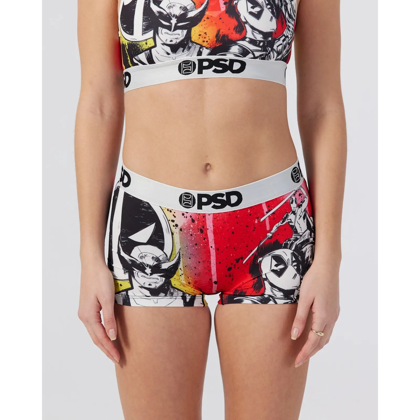 PSD Womens Marvel - Deadpool & Wolverine Holy Snik Boy Short Underwear - Comfortable, Breathable, Ultra-light Fabric