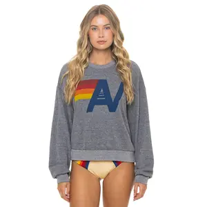 LOGO RELAXED CREW SWEATSHIRT - HEATHER