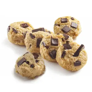 David's Cookies Preformed Frozen Cookie Dough – Chocolate Chunk, Ready-to-Bake Cookies, 80 Count