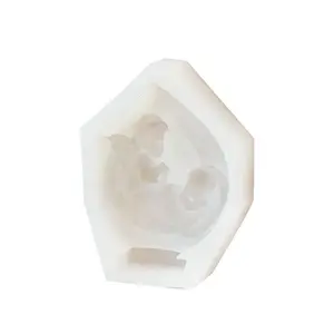 Reusable Silicone Mold for 3D Cross-Shaped Candles, Plaster Crafts, and Aromatherapy