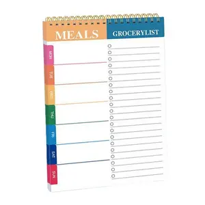 Meal Planner Pad, 1pc Weekly Meal Planner Notepad, Calendars Planners, Tear-off Grocery Checklist for Convenient Shopping, Office Stationery & Supplies
