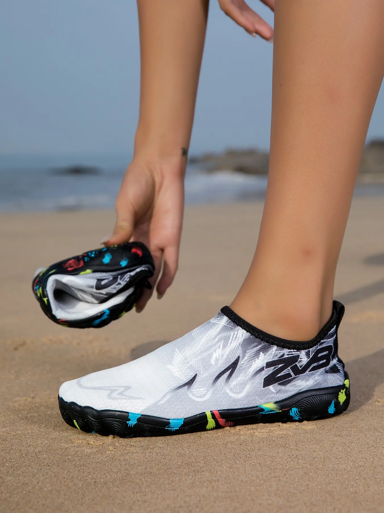 Quick-Dry Water Aqua Shoes for Barefoot Lovers, Soft Sole Swim Dive Sandals, Outdoor Summer Fishing Non-Slip Breathable Wading Shoes, Barefoot Watershoes, Fisherman Beach Shoes, Water Footwear, Anti Slip Shoes