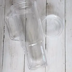 40 oz Snowglobe Plastic- Custom Glitter and UV Wrap