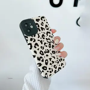 Fashion Leopard-pattern Phone Case Casing, Decorative Phone Protector Cover, Shockproof Phone Cases Compatible with Smartphone Cellphone iPhone 11 12 13 14 15 16 Pro Max, Soft TPU Cover, Phone Accessory Compatible