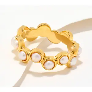Honora Cultured Pearl Band Ring, Sterling Silver