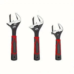 Adjustable Dual-Use Mini Wrench, Short Handle Large Opening Adjustable Wrench, Multi-Functional Pipe Clamp Tool, High Hardness Household Screw Removal