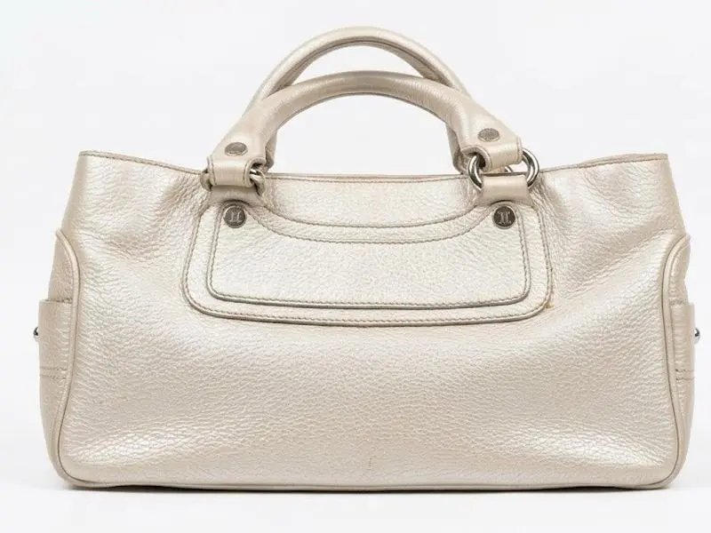 Pre-owned Celine Leather Tote Bags Metallic Shoulder Bag 4000044214681