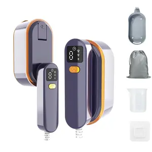 Portable Travel Steamer, 1200W Handheld Fabric Steamer for Clothes, with LCD Display, Powerful Wrinkle Remover for Home & Travel, 150ml Water Tank, 10S Fast Heat-Up, 180° Swivel Handle