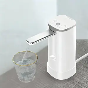 5-Gallon bottle automatic water pump with stand, with digital display, USB-C rechargeable kettle pump, supports quantitative and continuous water outlet, foldable water outlet