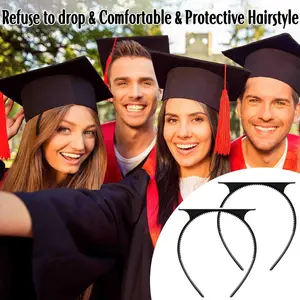 Graduation Cap Headband — A Secure, Anti-Slip Hairband for Graduation Caps; A Suitable Hat Accessory for Graduates
