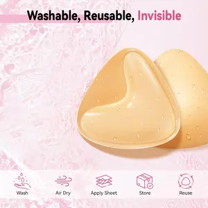 Push Up Sticky Inserts Double-Sided Adhesive Ultra Boost Padding Inserts for Bikini Swimsuit Sports Strapless Bra
