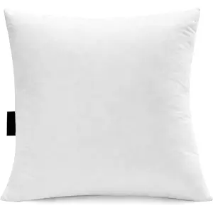 28x28  Goose Down  Throw Pillow Inserts(Set of 1)-5% Down Filling,High Filling Weight,250 TC Cotton Cover, Square, White
