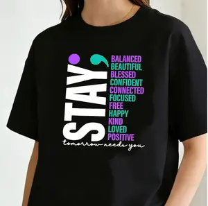 Stay Tomorrow Needs You Shirt, Kind Loved Positive TShirt, Suicide Prevention Tee, Mental Health Shirt, You Matter Shirt, Therapist TShirt