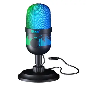 RODD Gaming Microphone USB Computer Mic for PC MAC Ps4/5, Condenser Podcast Microphone for Studio Recording, Live Streaming Podcast Youtube