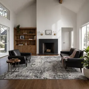 YIHOUSE Neutral Vintage Washable Area Rug, Abstract Styled Large Size Rug for Living Room Bedroom Kitchen, Waterproof Stain Resistant Soft Skin‑Friendly, Pet Friendly, Multiple Color Options