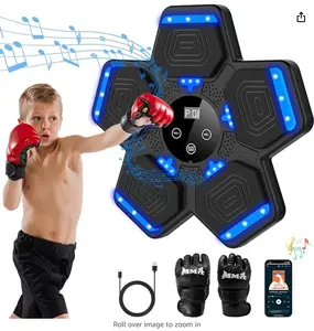 2025 Electronic Boxing Board, 1 Count Battery Powered Boxing Boardwith Light & Music, Switchable Speed Interactive Toy, Fun Sports Toy without Battery, children's boxing gloves Birthday Christmas Gifts