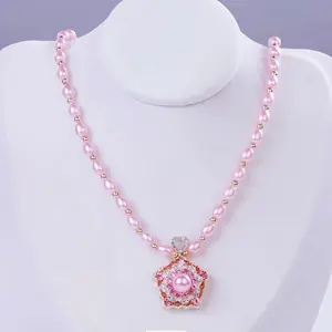 Women's Elegant Imitation Pearl Ball Beads Necklace, Trendy Party Accessory