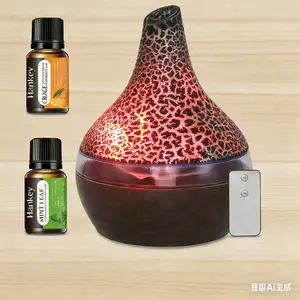 Hankey 300ml Aromatherapy Essential Oil Diffuser with Remote Control Whisper-Quiet Operation Soothing 7-Color LED Ambiance for Relaxation