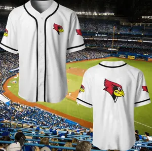 Illinois State Redbirds Men's Baseball Jersey - White XS Team Apparel for Fans and Athletes