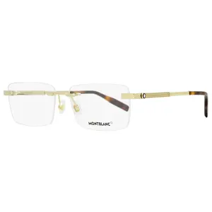 Montblanc Rimless Eyeglasses MB0030O 005 Gold/Havana 59mm 30