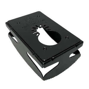 QBit SQ1000-S Stainless Steel Cut Outs, Magnepull QBit Outlet Square Slot Cutter Box for Oscillating Power Multi-Tools to Cut-in Single Gang Wall Boxes Drywall Tools for Home Improvement