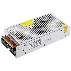 AC100-240V to DC24V5A Max120W Switching Power Supply Device Transformer Adapter Converter for LED Strip/String,LED Matrix,CCTV Camera,Security System,Radio,Cats
