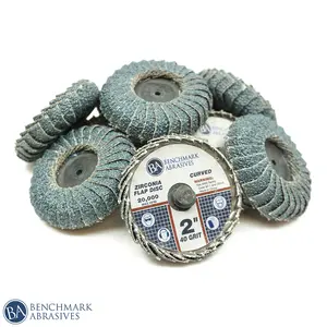 2" Curved Quick Change Zirconia Flap Discs