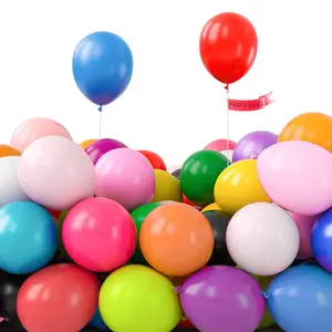 PartyWoo Thick Round Rubber Balloons, 100pcs 5in Assorted Primary Colors, for Wedding, Unicorn Theme Birthday Party Decorations