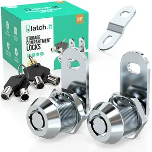 LATCH.IT RV Storage Locks | 2-Pack RV Compartment Locks | 100% Metal RV Locks for Storage Door on Camper or Trailer