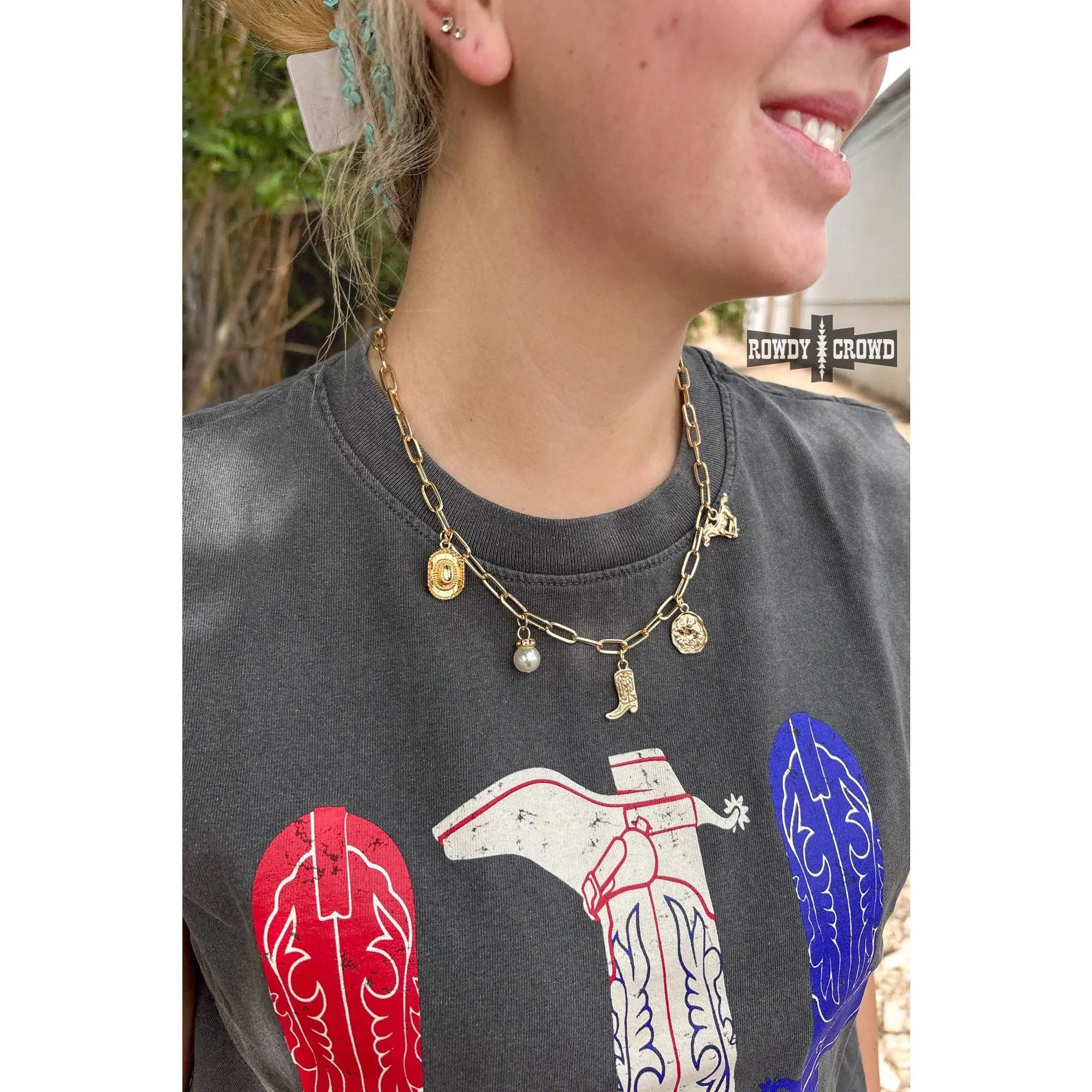 Rowdy Crowd Clothing - Western Honey Necklace