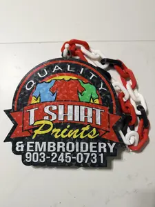 3D Printed Oversized Fan Chain Necklace Turnover Chain- Custom 3D printed chain -