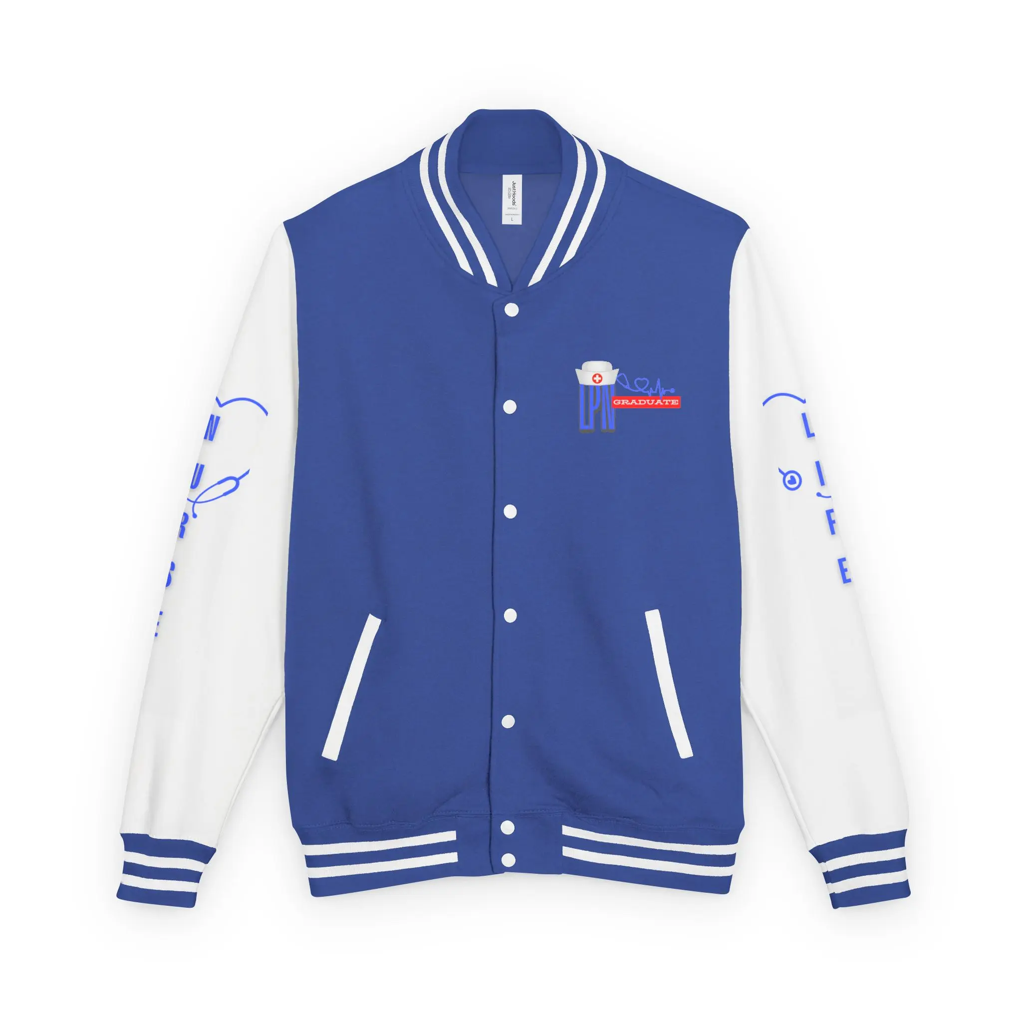LPN GRADUATE NURSE GIRLY Unisex Heavyweight Letterman Jacket