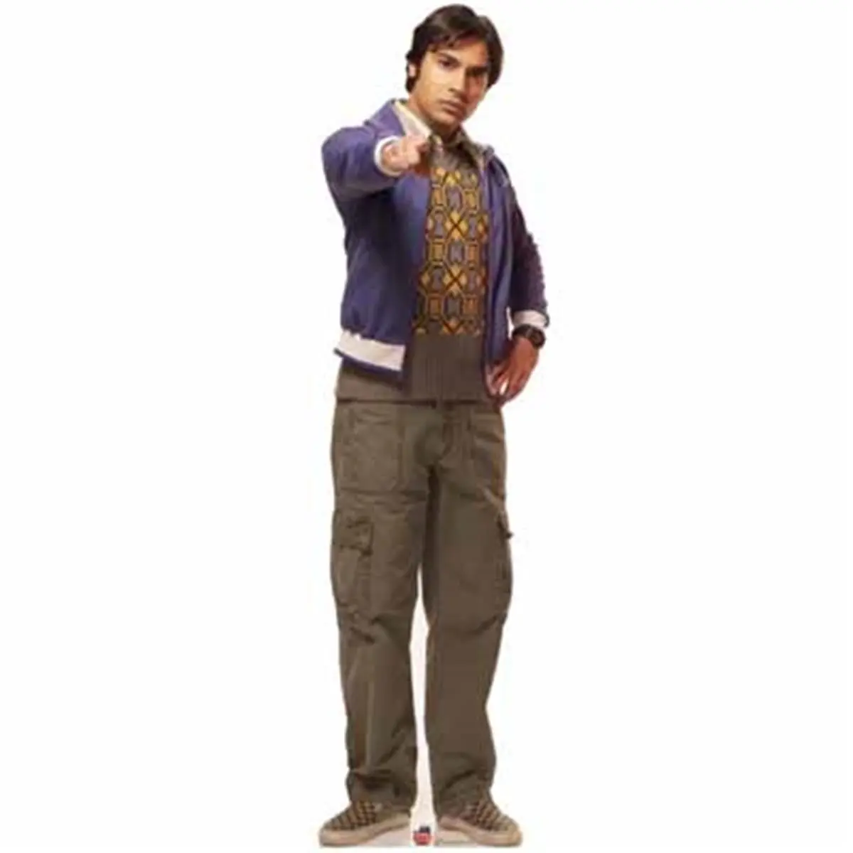 Advanced Graphics Life-Size Full-Length Stand-Up Cardboard Cutout Collectible, Room Decor, The Big Bang Theory Character Art Gift Idea, Includes Raj (Model 1106)